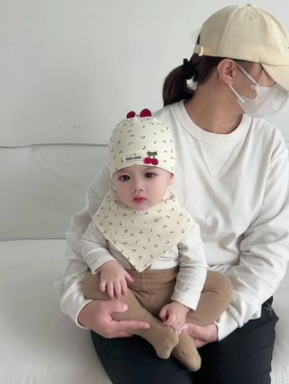 今年的樱桃🍒帽子一个一个好看#婴儿帽子 秋季新款