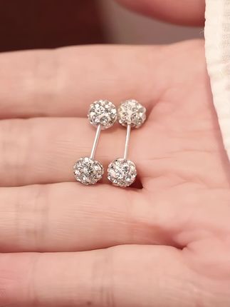 【满天星】爆闪双头螺旋防掉养耳耳钉#仙女必备