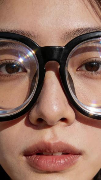 高度数的朋友,选大框要三思! #专业验光配镜 #余姚 #余姚配镜 #杭州宝岛眼镜