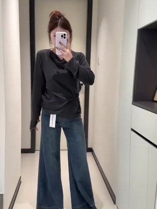 气质 松弛 又显瘦 还百搭 面料软糯不扎弹力还巨大无比!微胖姐妹可以来试试看!!? #韩系穿搭 #苹果型穿搭 #肉肉女孩穿搭 #早秋穿搭 #微胖穿搭