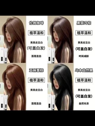 #好物推荐🔥 【2盒装丨盖白发】伦敦咖啡色染发膏显白宝燃同款免漂自己在家染头#植物染发剂 #染发膏 #发色推荐 #抖音二创激励计划