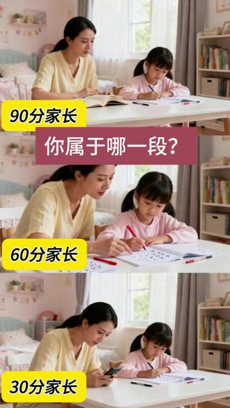 你是哪一类家长?#陪娃学习 #学习日常 #被逼疯的家长