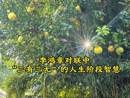 李鸿章对联中“三有三无”的人生阶段智慧#人性智慧