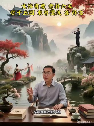 文饰有度 贲卦六五 贲于丘园 束帛㦮戋 吝 终吉#国学文化 #国学经典 #传统文化 #弘扬国学经典文化 #中华传统文化 @姚沅钦,允许一切发生!否极泰来,扭转乾坤 @三乐观 @翠儿 @大向哥的春夏秋冬 @抖音创作小助手 @平安·喜乐 @姐是限量版 @幸福平安 @福气旺旺 @风从北方来 @暮年一刀