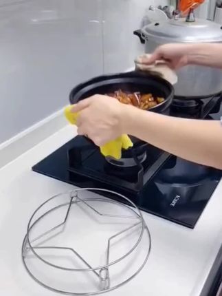 新家入住锅垫蒸架特厚加固不锈钢锅架锅具放锅架子置物收纳架#不锈钢锅架和蒸架 #不锈钢锅架子