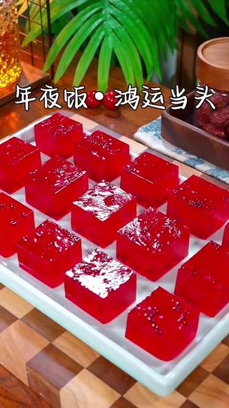 颜值爆表!火龙果橘子果冻,Q 弹爽滑超好吃! #懒人美食 #在家做美食 #懒人甜品 #年味美食