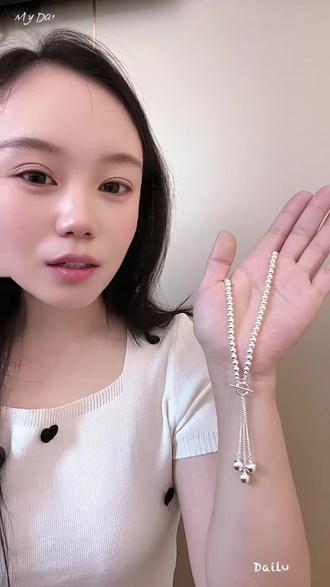 分钟带出你的天鹅颈!#时尚配饰分享 #创作者中心 #创作灵感 #南洋银珠 #足银项链