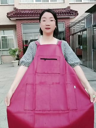 #皮PU大人围裙#防水防油厨房软皮围裙#家用工作服#logo定制 围腰