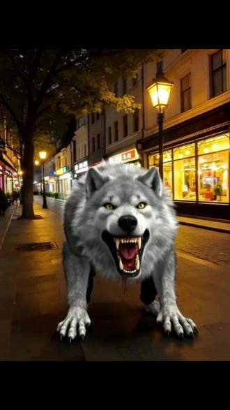 这个AI特效太帅了,快来一键变身 #AI #ai一键生成 #狼人特效 #剪映