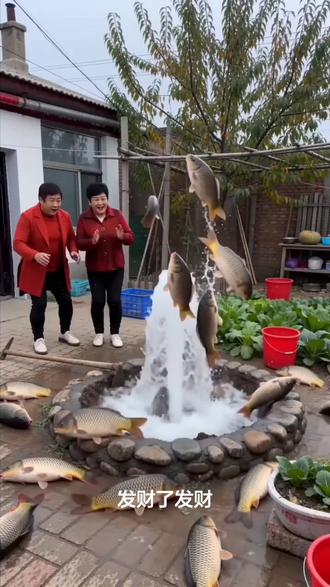 #AI菜园刨地遇鱼涌 #随变ai随便玩 @开简单一点 天天发大财