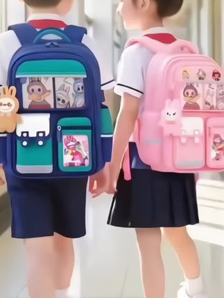 学生一到六年级护脊书包#开学必备 #男女孩护脊书包#防水轻便双肩包 #学生用品 #学生书包