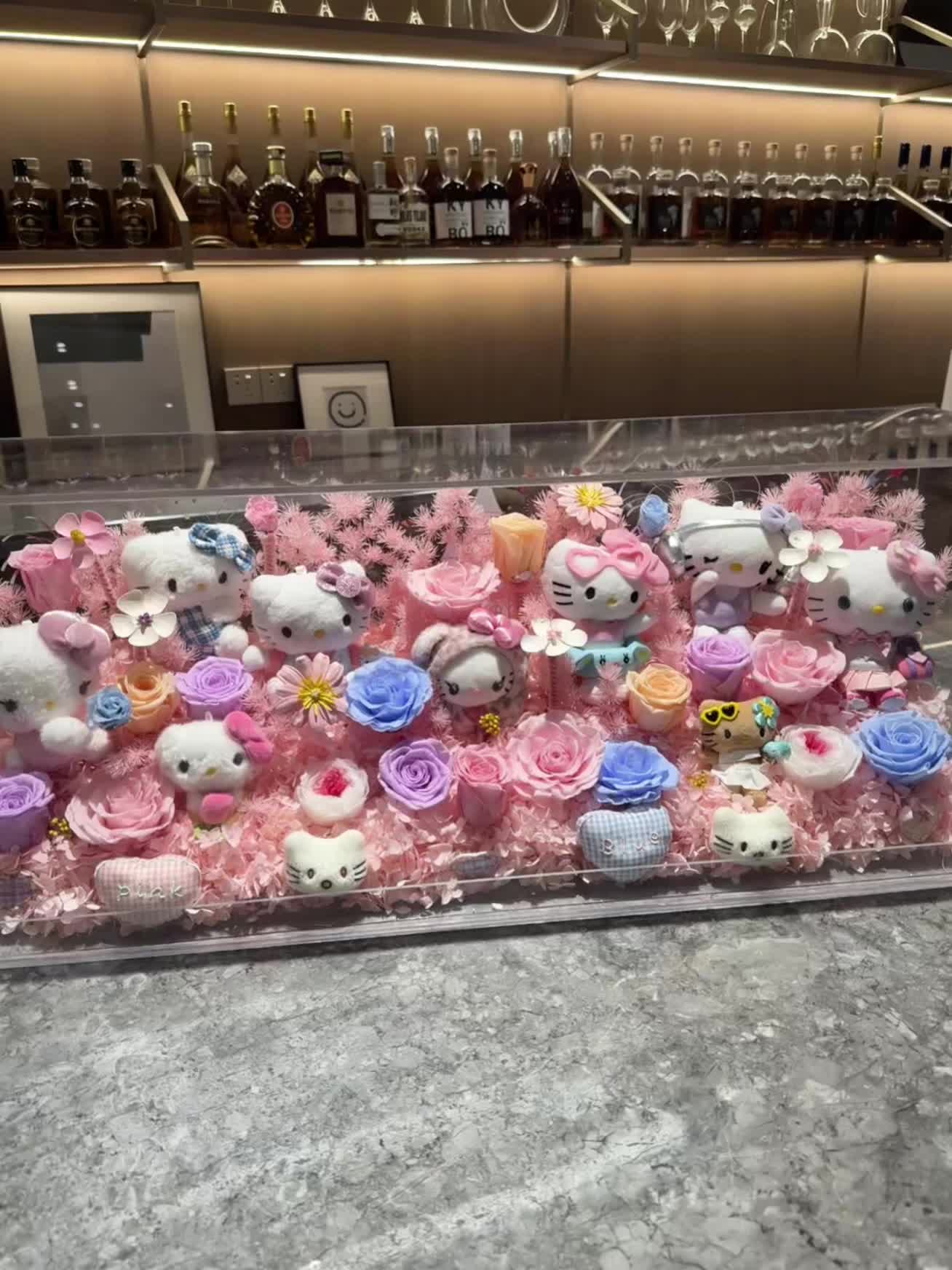 浪漫永生花礼盒摆件,国庆结婚送礼#永生花#摆件#花束