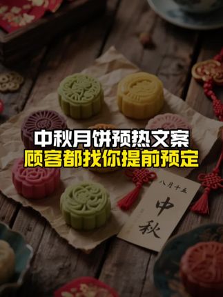 中秋月饼预热文案,顾客都找你提前预定 #烘焙店 #中秋文案 #月饼营销 #月饼文案 #烘焙人