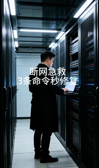 断网急救,3条命令秒修复。#网络工程师 #弱电 #网络故障 #断网修复 #电脑技巧