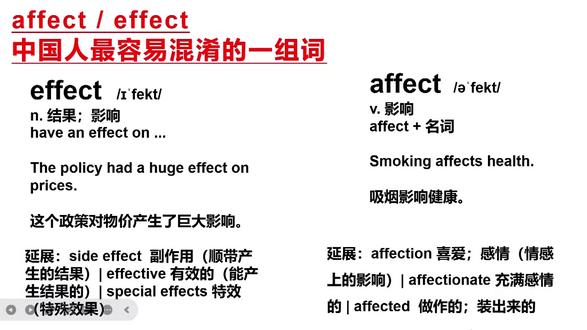 原来 affect 和 effect 的区别这么简单 中文里,“影响”既能是动作,也能是结果。
但英文会强制拆开:
affect = 影响这个动作
effect = 影响产生后的结果
这就是英语和中文思维方式的巨大差异。
很多人背了十几年单词,
却没人给你讲透背后的逻辑。
#背单词方法 #单词记忆 #单词拆分记忆 #英语学习 #英语思维