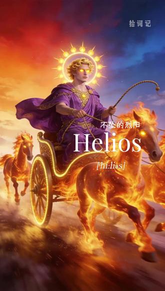 #小众词汇 #神话 #英语单词 Helios不坠的烈阳