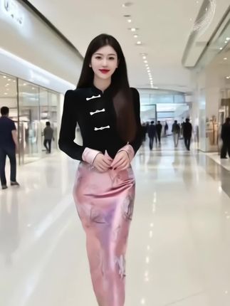 #早秋冷冽又随性的气质穿搭 #新中式穿搭 #穿出女人味 #优雅气质 #秀出好身材