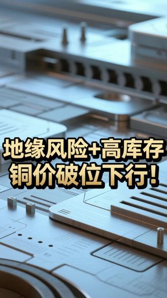 地缘风险+高库存,铜价破位下行!#财经 #市场分析 #铜