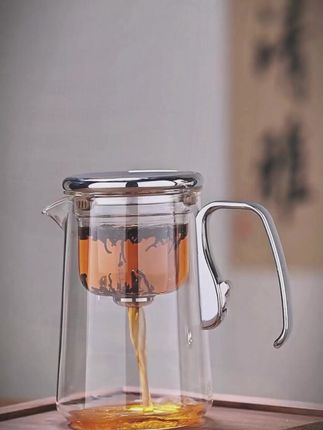 玻璃磁吸无杆飘逸杯茶水分离泡茶壶高档懒人泡茶器家用过滤冲茶具#好物推荐🔥 #泡茶神器 #今天你喝茶了吗