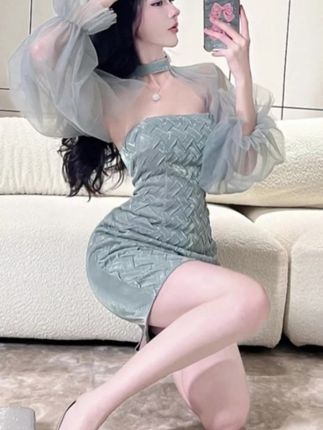 哇塞,这也太美了吧,爱了,爱了!#包臀裙 #