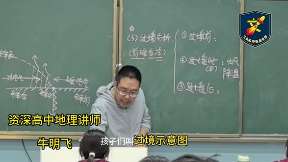 高考地理——锋面冷暖,演绎天气变化(冷锋过境示意图) #陕西高考 #高考地理 #高三复习