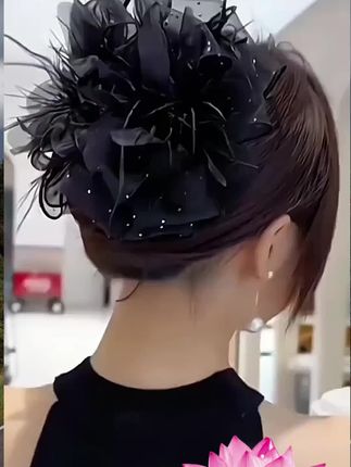 满天星羽毛抓夹,款式简单大方又百搭,不挑年龄不挑发型#羽毛抓夹 #气质百搭好看 #头饰发饰 #头饰发夹高级感