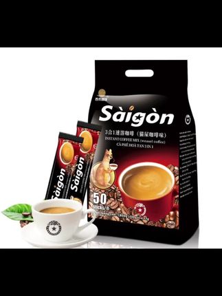 #【136杯组合】越南咖啡西贡猫屎咖啡味850g*2袋进口三合一速溶咖啡#速溶咖啡 #咖啡