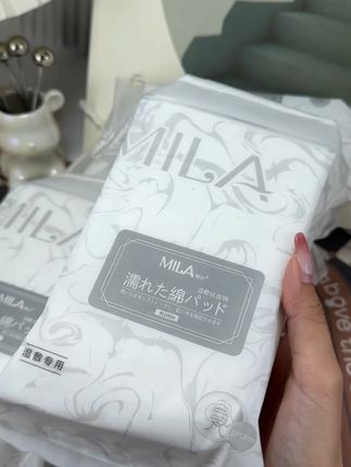 MILA幂拉 湿敷卸妆化妆棉,柔软透气,轻柔亲肤#好物推荐 #美妆分享 #好物种草
