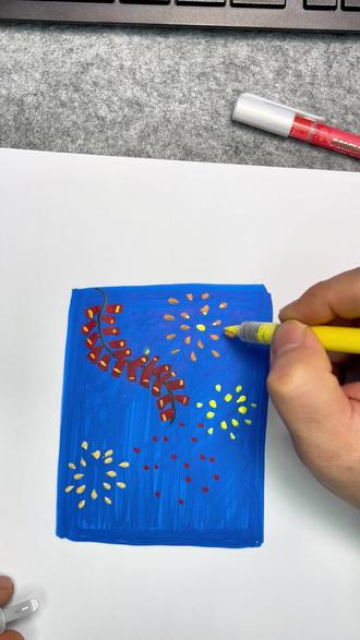 手残党逆袭:画出会"炸"的鞭炮和会"开"的烟花! #记忆中的年味回来了#零基础学画画#一起学画画#2026绘画开年挑战#绘画教程@DOU+小助手 @抖音小助手