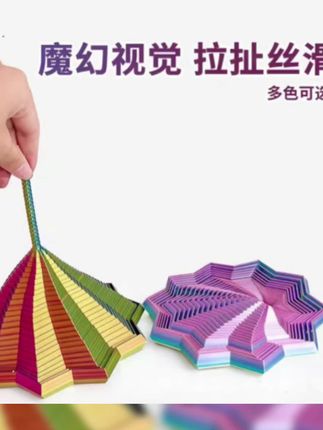哇塞这是什么视觉魔法!拉扯起来丝滑到不行,色彩还这么绝,多色可选,玩起来根本停不下来~#解压玩具 #视觉盛宴 #创意好物#解压神器