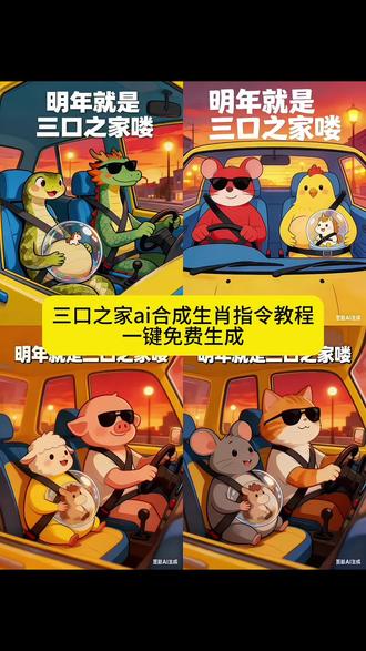 明年就是三口之家了ai指令教程来了#豆包ai #豆包P图已经nextlevel了 #特效 视频怎么做 剪映剪同款 剪映 #一家三口ai生成指令 生肖 一键生成口令 一键生成ai合照 生成视频 站着照片生成指令 全家福ai生成指令 #豆包p图指令 属相 母女三人ai照片生成 照片生成指令 生成照片指令 豆包 一家四口豆包ai生成照片指令 一家四口ai豆包p图指令 三口之家ai合成指令 龙爸龙妈马宝 生肖宝宝
