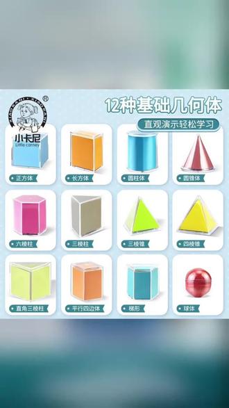 几何体模型 这是一款让孩子开窍的几何模型,三棱锥居然是四个三角形组成的正方体,展开像变魔术一样圆柱体。是由一个长方形和两个圆形组成的,这样一展开,全看明白了,都能从立体转化为平面展开图。他对于学习表面机非常有帮助。这款透视几何体演示模型你就放心给孩子用哦!把抽象的数学概念变成生动模型,透明设计更有利于理解立体的内部结构。小学一到六年级学习立体几何一定要用上了!#几何体模型教具