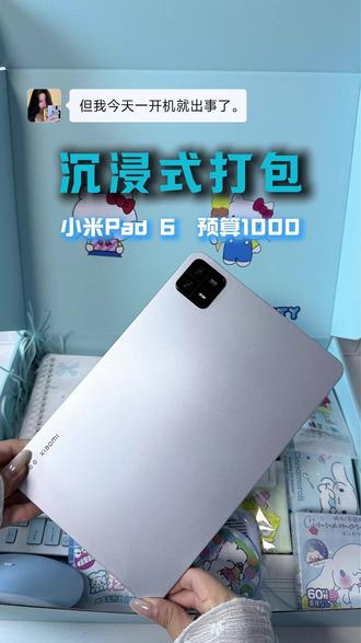 沉浸式打包1OOO预算小米Pad6📦#沉浸式打包分享 #沉浸打包 #可爱打包 #小米 #平板