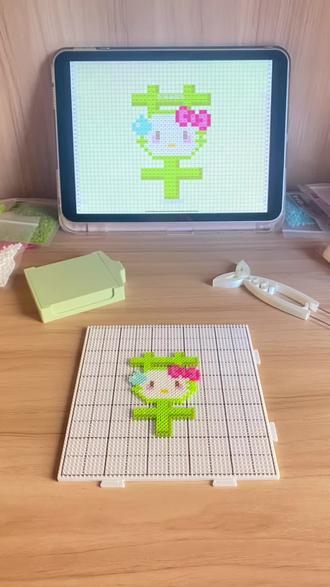 今天拼🌿!
挑战100个拼豆(2/100)
#拼豆 #沉浸式 #手工 #拼豆图纸