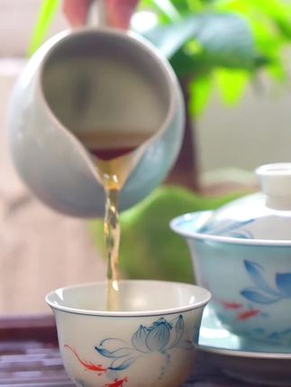 #茶具好物推荐 #盖碗泡茶 #器物之美 #召唤茶友 #手绘