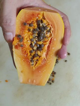 红心木瓜#三农解压视频 #各地凉快美食申请出战 #我就爱这么过夏天 #我的乡村生活vlog #原来茄子还有这么多隐藏吃法