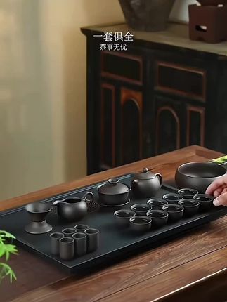 紫砂功夫茶具套装中式家用轻奢泡茶壶陶瓷客厅办公室送礼盒装整套#茶具好物推荐 #高端茶器 #爱生活爱喝茶