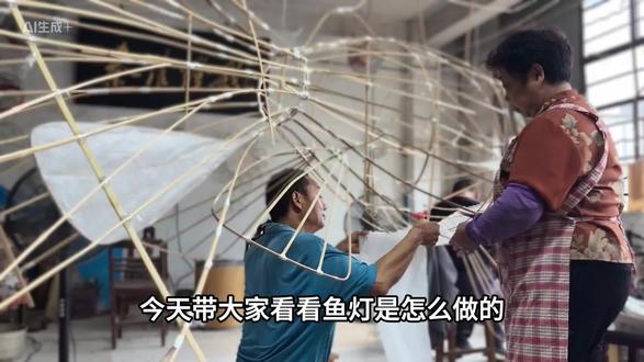 秦淮灯彩传统彩扎技艺——《金鱼》