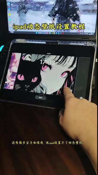《千川壁纸》黑猫少女动态壁纸#ipad #动态壁纸