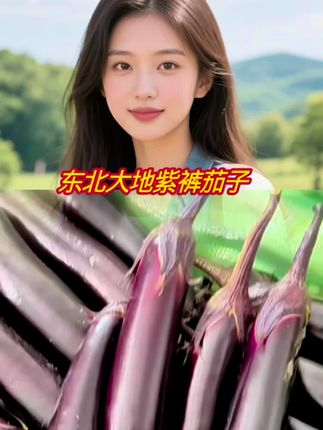 东北大地紫库茄子,嘎嘎嫩,现摘现发货#茄子 #东北茄子 #蒜茄子 #炖茄子 #抖音美食精选