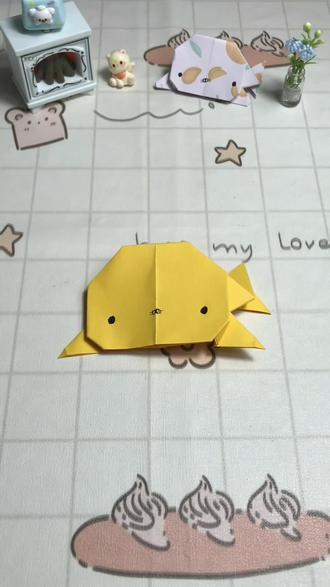 折纸小鲸鱼教程来啦!!! #简单手工折纸教程 #折纸 #创意折纸 #教程 #解压