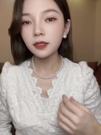 #好物推荐 链子925银 冷光白色正圆秋冬全珠项链精致锁骨素款链经典百搭项链 #项链 #珍珠项链 #锁骨链