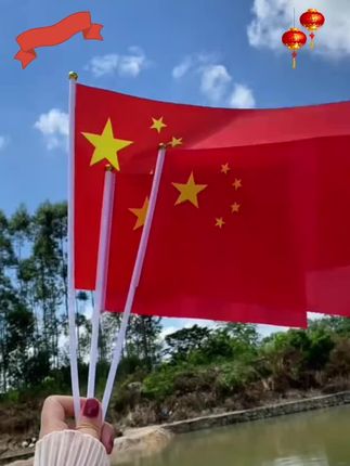 国庆节到了,小国旗给孩子们提前准备好!手摇设计,图案鲜艳,满满的节日氛围感#国旗#国庆#手拿国旗#手摇旗