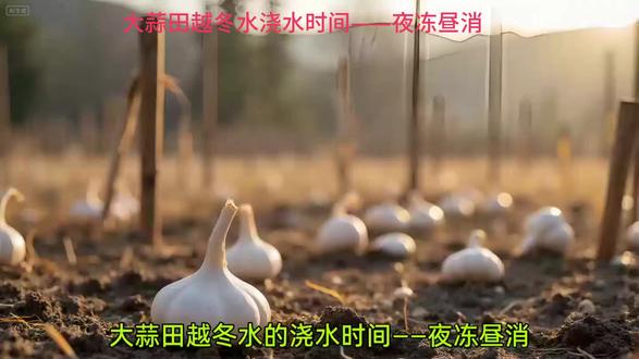#大蒜越冬水浇水时间——夜冻昼消