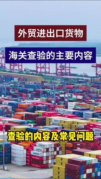 外贸进出口海关查验的主要内容及常见问题 #外贸 #进出口 #查验 #国际贸易 #报关