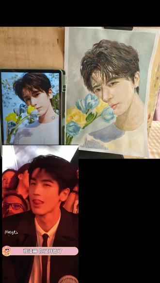 张凌赫是禁欲系美学的终极答案!#向全世界安利 #记录真实生活 #张凌赫 #追星日常 #画画