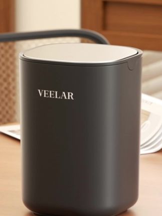 VEELAR桌面垃圾桶家用带盖迷你高颜值卫生桶卧室餐桌客厅小号新款 #垃圾桶 #小垃圾桶 #好物分享 #卫生间垃圾桶 #好物推荐