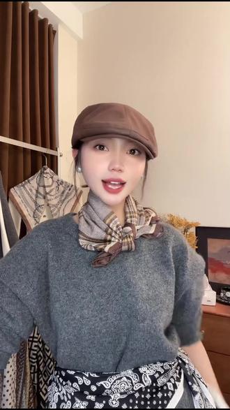 柔软百搭,瞬间提升气质的时尚方巾! #10秒教你如何把围巾围出大牌感 #围巾系法