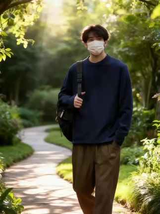#春秋穿搭 #圆领卫衣 #长袖t恤 #男士卫衣 #男士打底衫