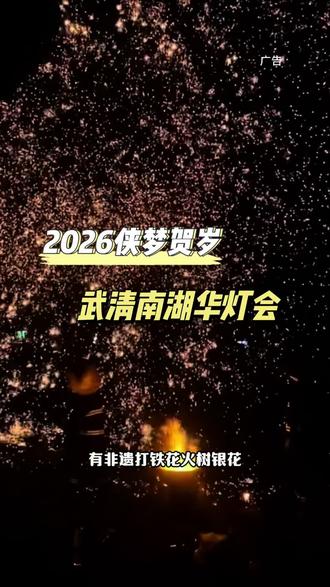 武清南湖灯会 今年的武清南湖新春灯会太有看头啦!过年带家人一起来玩吧!第一波预售单人门票19.9!冲冲冲#灯会庙会 #武清南湖新春灯会 #年味十足的气氛 #灯会现场 #旅行推荐官